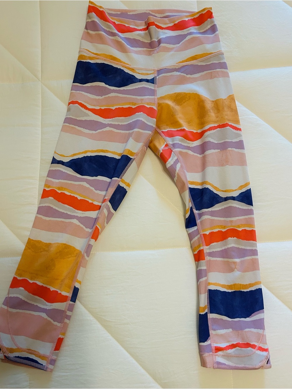 lululemon athletica Multicolor Wave-Print Leggings size 6